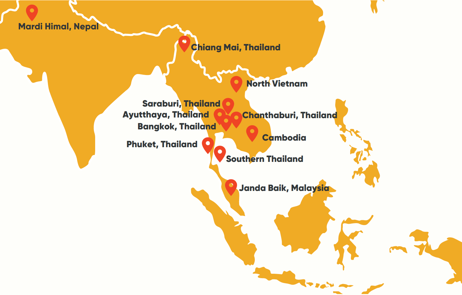 Stamford American Field Studies Map