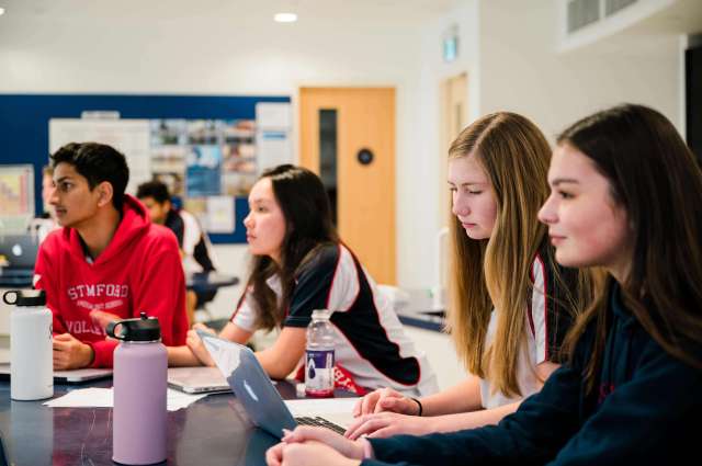 Students Listening in a Class Discussion | Stamford American International School