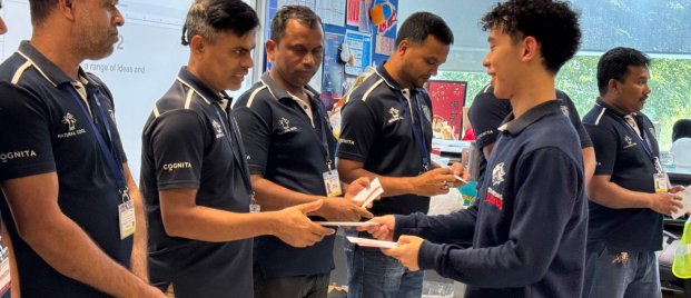 Stamford American Internal School (SAIS) students volunteer work with migrant workers in SIngapore